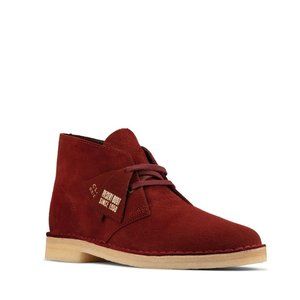 clarks Mens Desert Boot Rust Brown Suede